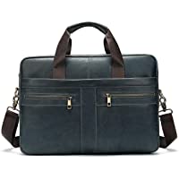 FANDARE Hombres Maletín Impermeable Bolso de Hombro Business Laptop Bolsa Bandolera Cuero Bolsa de Mano Crossbody…